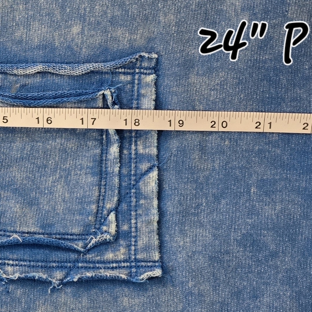 Blue Denim-Style Women's Top - Picture 5 of 8
